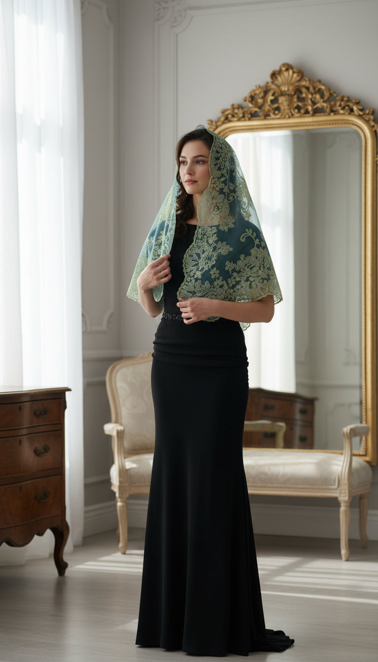 61.811 Half Moon Turquoise / Gold metalic