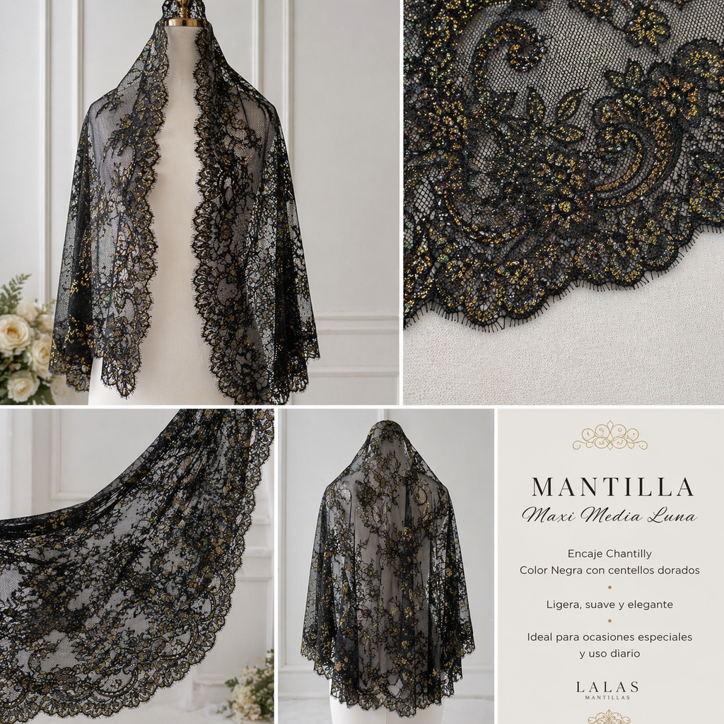 HALF MOON SAMARIA NOIR
