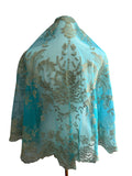 Olivia Maxi Veil Caribean/ Gold Metalic
