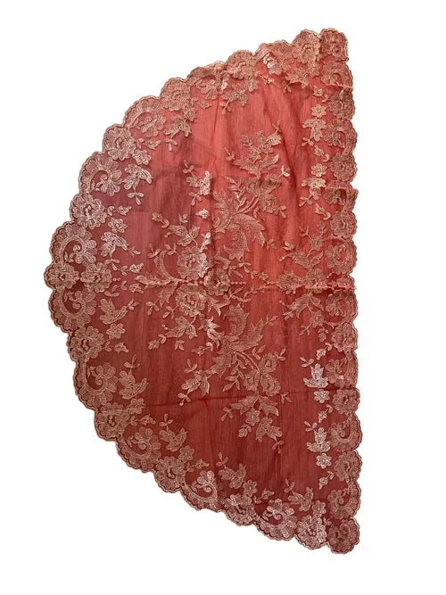 Olivia Maxi Veil Red Gold Metalic