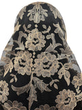 Olivia Embroidered Spanish Almond/Black