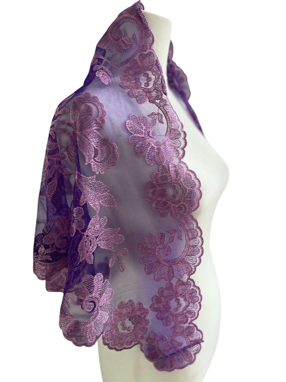 Olivia Model Embroidered Spanish Multicolor Pink-Purple