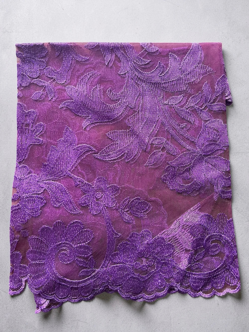 Olivia Model Embroidered Spanish Eggplant