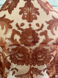 Olivia Model Embroidered Spanish Chedron