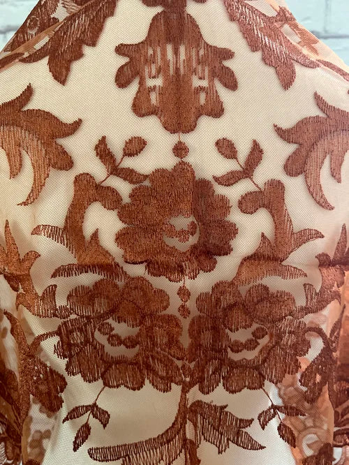 Olivia Model Embroidered Spanish Chedron