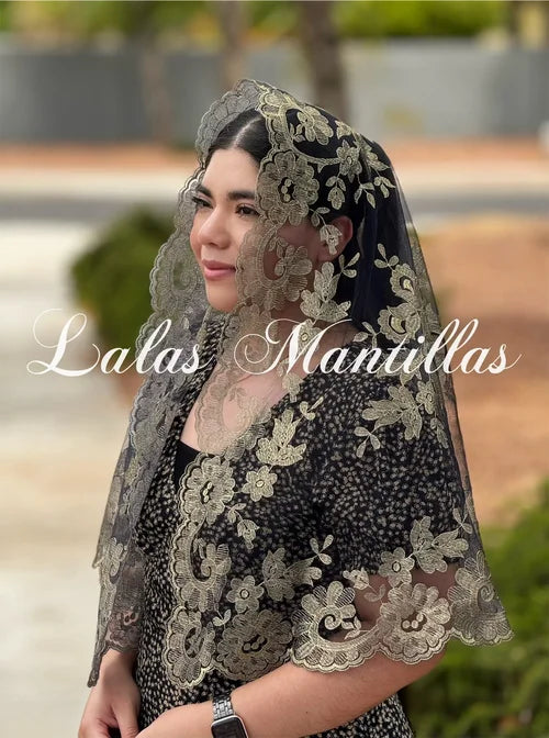 Olivia Maxi Veil Gold Metallic / Black