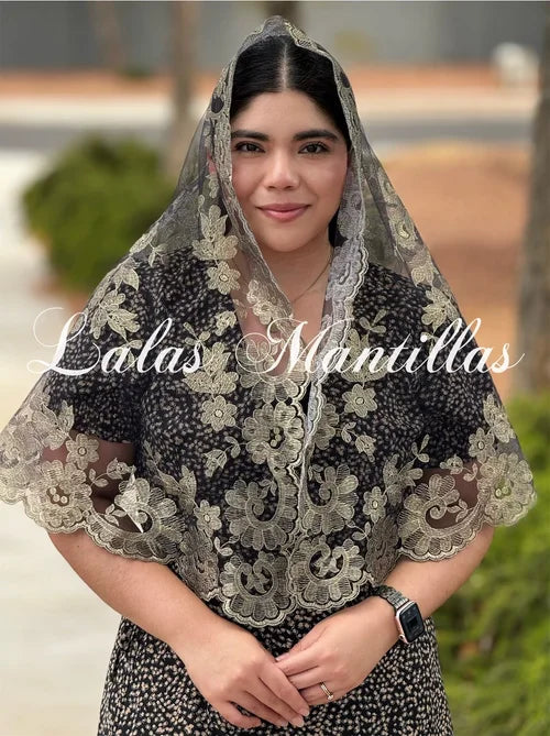 Olivia Maxi Veil Gold Metallic / Black