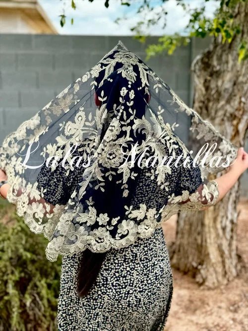 Olivia Maxi Veil Gold Metallic / Black