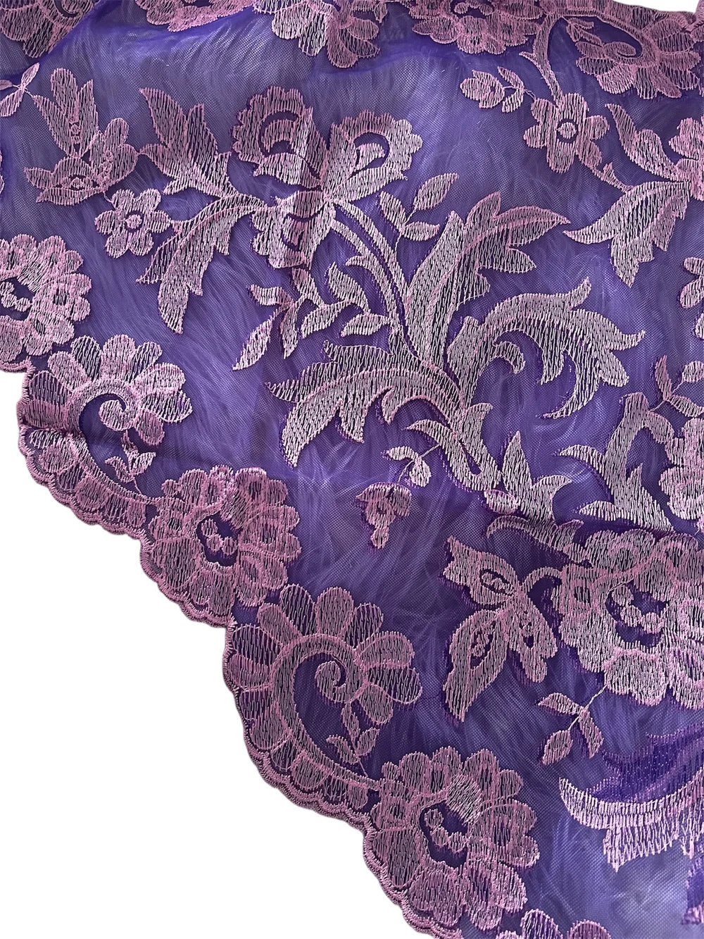 Olivia Model Embroidered Spanish Multicolor Pink-Purple