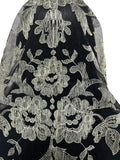 Olivia Embroidered Spanish Metallic Gold Black